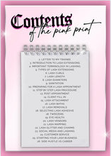 Load image into Gallery viewer, The Pink Print Ebook - Beginner Lash Manual